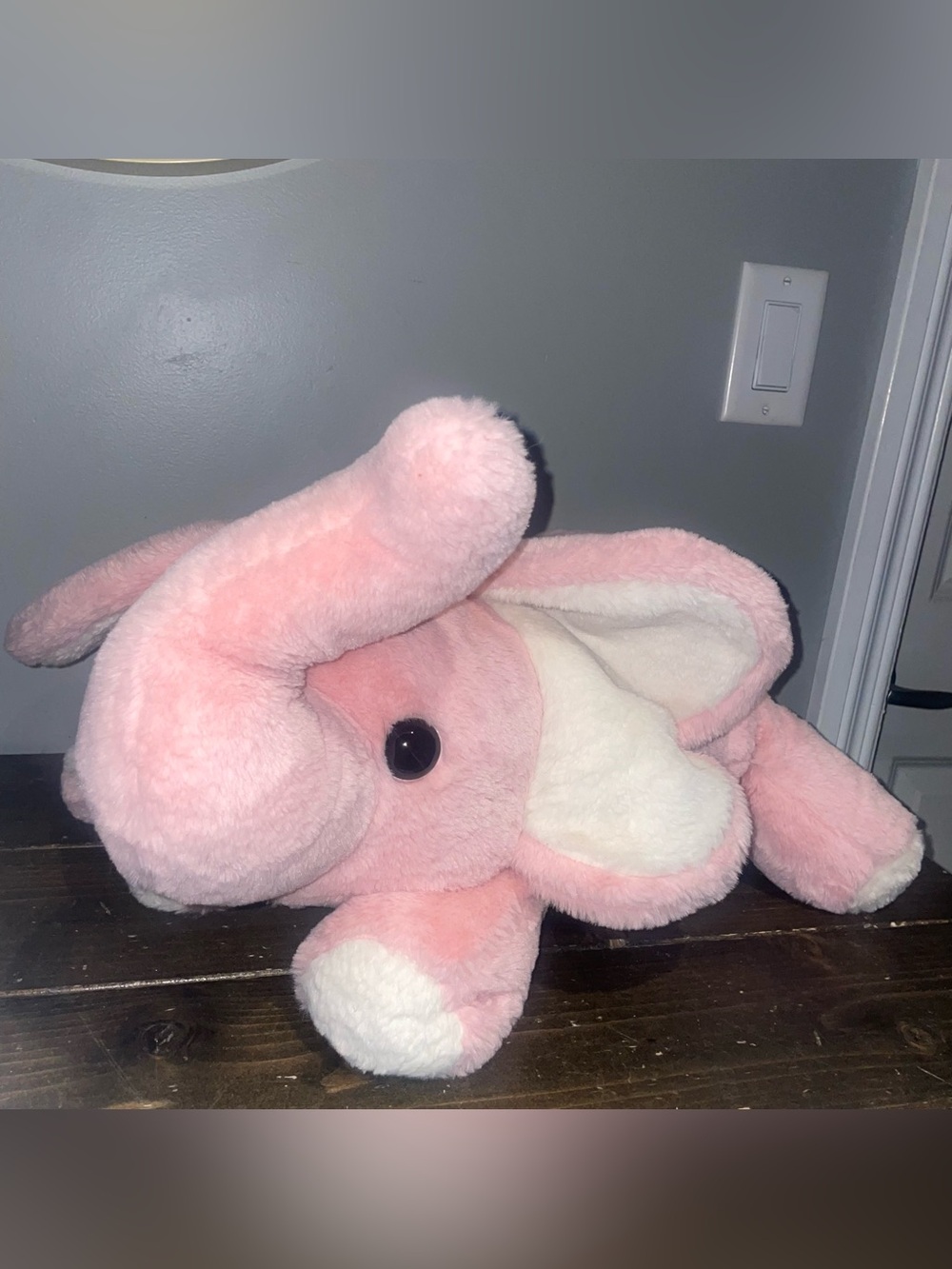 Uoozii 24" 5 Pounds Pink Elephant Weighted plush, designed for stress anxiety